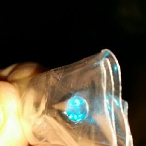 NEW body piercing barbell - peacock blue
