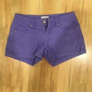 purple Jean shorts