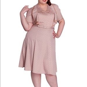 Hell Bunny Pink Polkadot Jennifer Dress