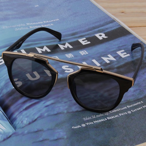 Retro Vintage Style Cat Eye Sunglasses - Picture 2 of 4