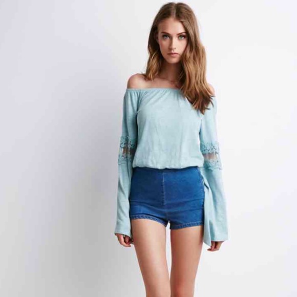 Forever 21 Tops - Off the shoulder bell sleeve top