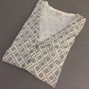 Grey and black v-neck cardigan