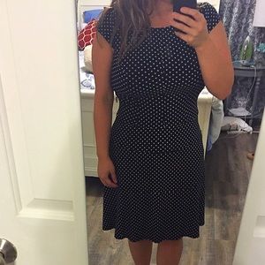 Black Polka Dot Dress Anne Klein