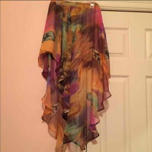 Flowy beach cover up skirt