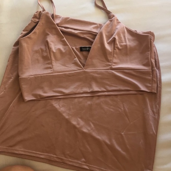 Satin bralette/skirt set
