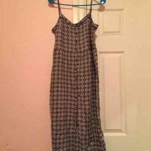 Black and white maxi dress