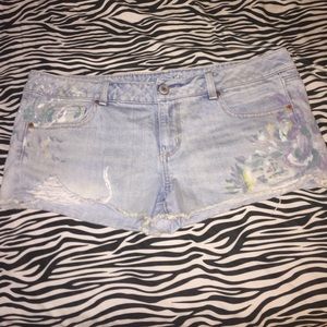 American eagle jean shorts