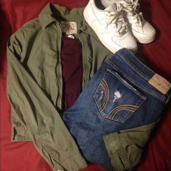 Olive green jacket
