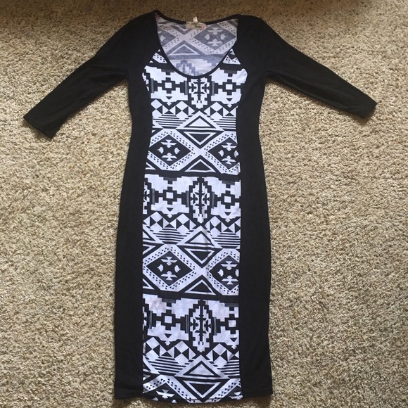 Formfitting knee length dress