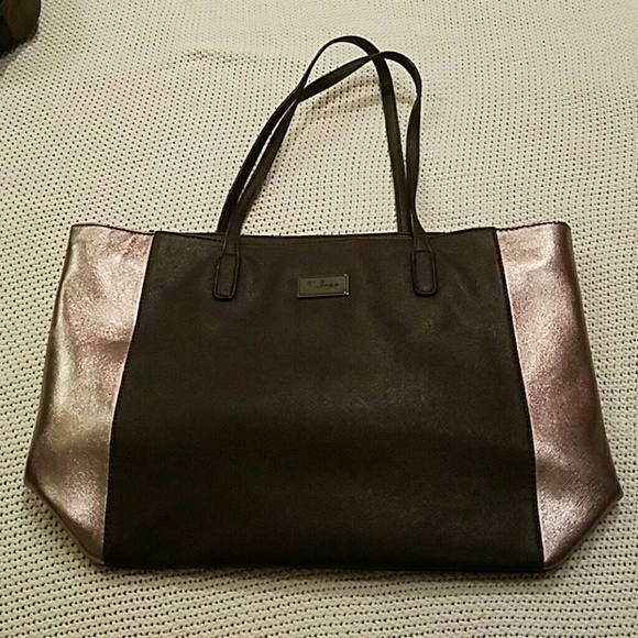 David Jones metallic tote bag
