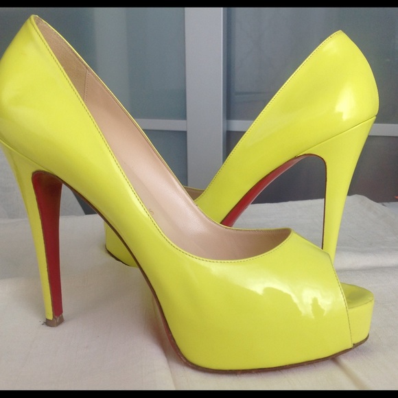 Christian Louboutin Shoes - SOLD!!! 🤑✌🏻Hyper Prive 120 neon yellow pumps