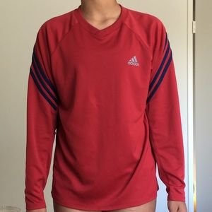 Vintage red Adidas long-sleeve shirt!