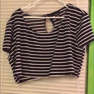 Stripe crop top