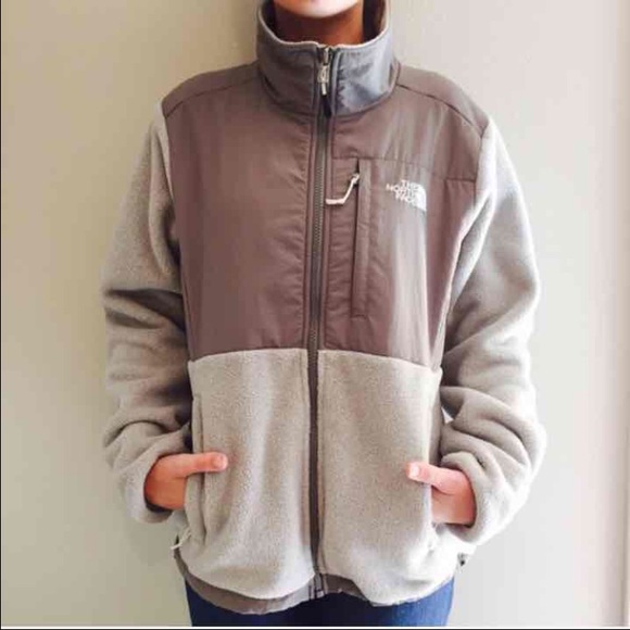 North Face Denali jacket gray