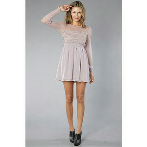 Free People Dusty Lavender Lace Dress Nwot