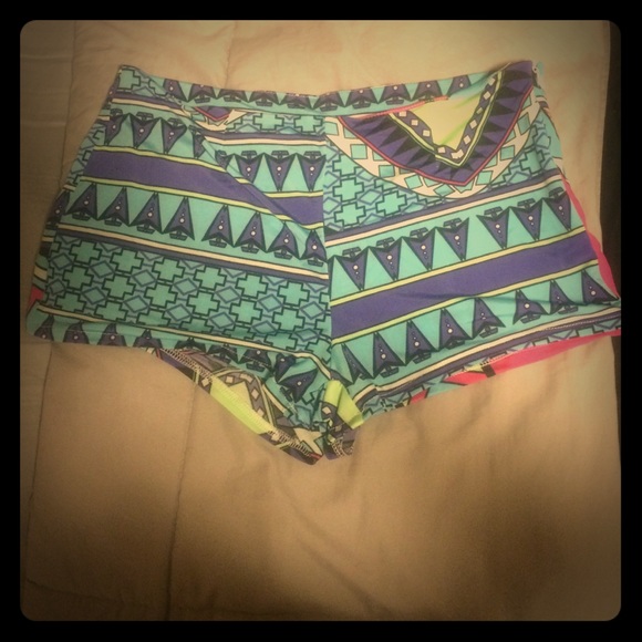 Aztec/tribal design shorts