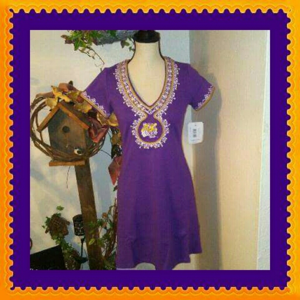 LSU TIGER MEDALLION DRESS - Picture 1 of 2