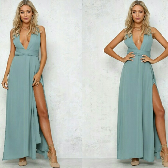 Beautiful Teal Maxi