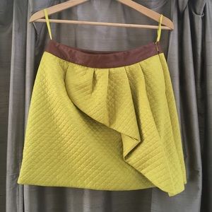 Anthropologie Mustard Skirt