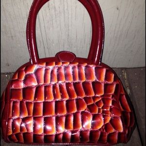 Francesco Marconi genuine leather printed hand bag