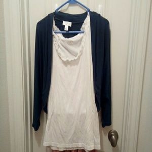 Ann Taylor LOFT, Women's Tank and Shrug, Size M