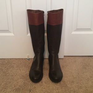 Franco Sarto Tall Leather Riding Boots, Size 9