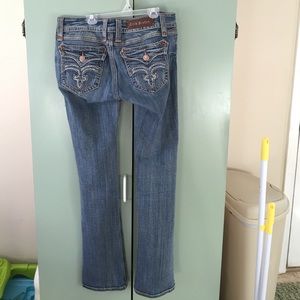 Rock revival straight leg sz 31 bling distressed