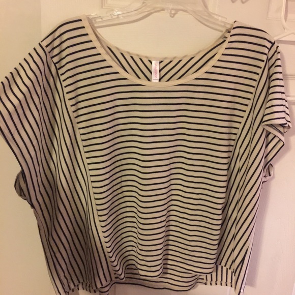 Striped crop top