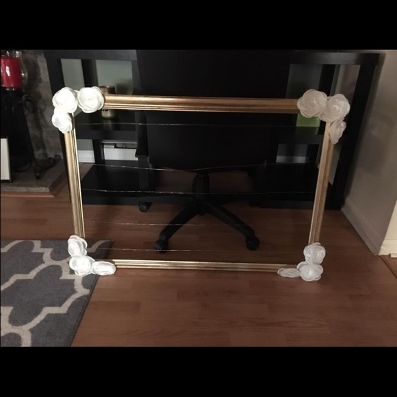 gold framed seating chart!