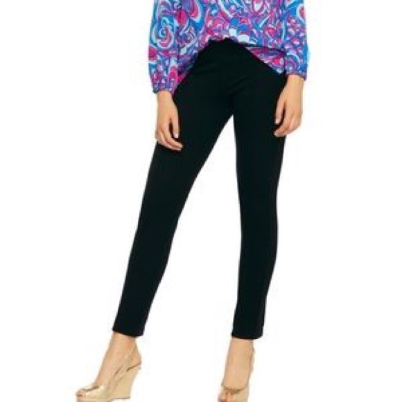 Lilly Pulitzer black xs travel pants NWT