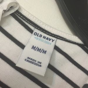 Old Navy Dresses - Black and White Knee length Striped Dress Old Navy Dresses - Black and White Knee length Striped Dress