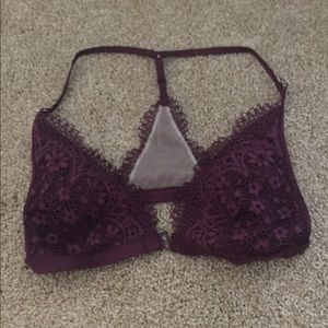 VS Front-Close Bralette (Ruby Wine)