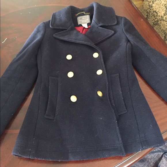J Crew pea coat, petite size