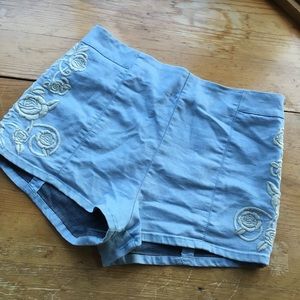 UO Floral Print Pinup Shorts