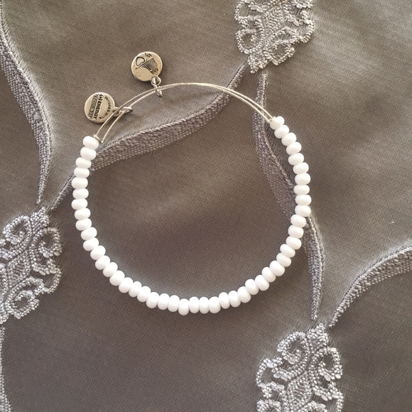 Alex and Ani white beaded
