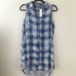 🆕 Max Jeans Sleeveless Button Up Dress