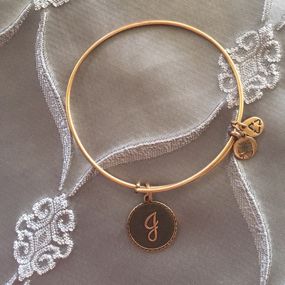 Alex and Ani "J" gold