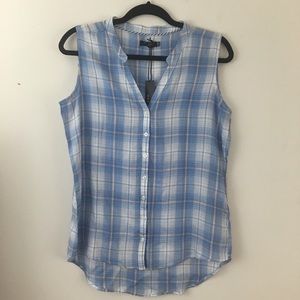 🆕 Max Jeans Sleeveless Button Up