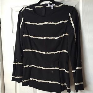 NWT Derek Lam 10 Crosby Bell Sleeve Top