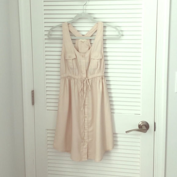 Dark cream/ tan summer causal dress