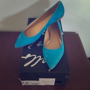 Banana Republic Angela Flat - Blue Suede - 7.5