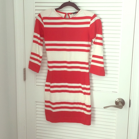 Stripped French connection dress