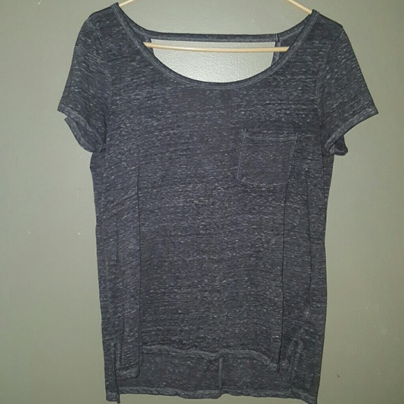 Open back oversized tee