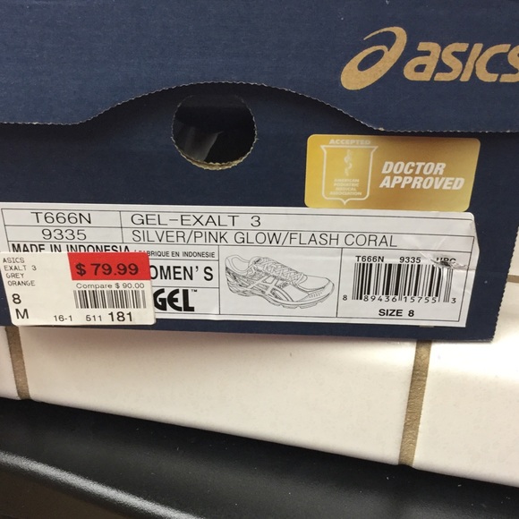 Asics Gel-Exalt Wonens Size 8 - Picture 4 of 4