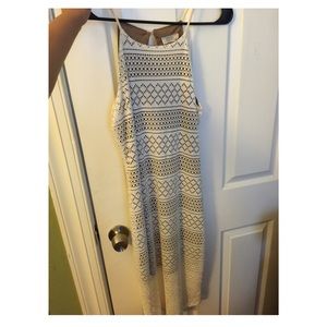 Ross white & beige dress