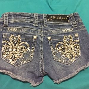 LA Idol denim shorts