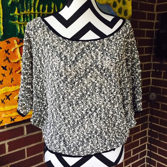 Charlotte Russe Metallic Poncho Crop Top