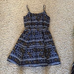 NEW J. Crew blue and floral dress