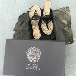 Black patent sandals. Brand new