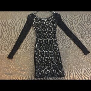 Mini wetseal lace dress